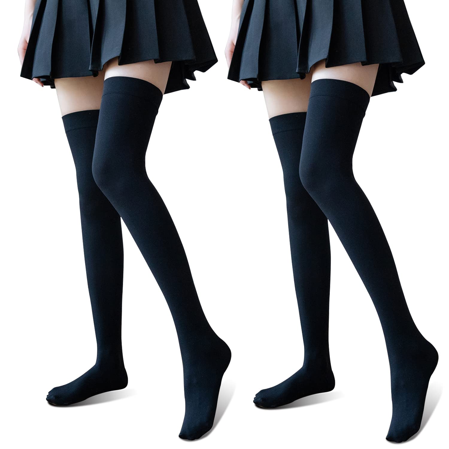 

WindTour 120 Денье Эластичные и Более Длинные и Красивые Идеально Подходят для и Доступны в Двух Цветах Женские Гольфы до Колена, Дышащие, Ноги, Вечеринки,