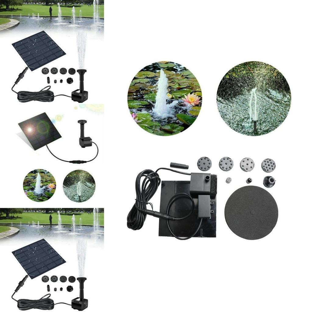 Solar Powered Fountain Garden Pond Water Feature Pump Kit Add Joy To Your Garden