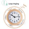 Wooden Bedside Alarm Clock With Led Display And Night Light For Students