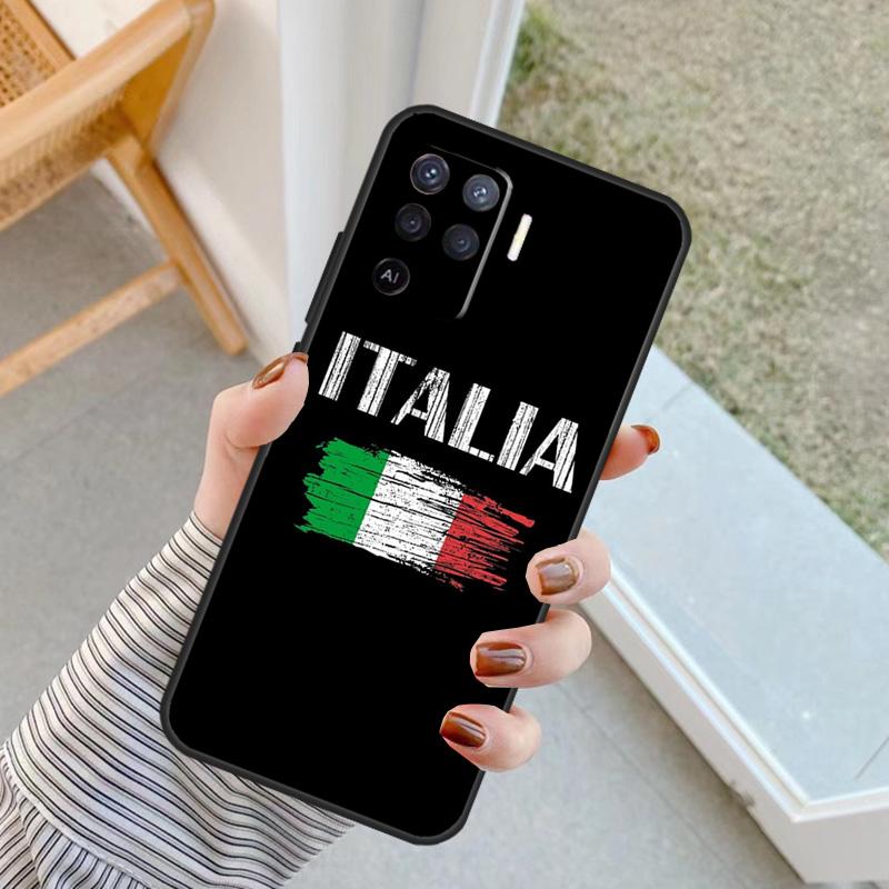 Flag Italy Case For Oppo A5 Pro A15 A17 A57 A77 A18 A38 A58 A78 A98 A94 A74 A54 A40 A60 A80 A16 A76 A96