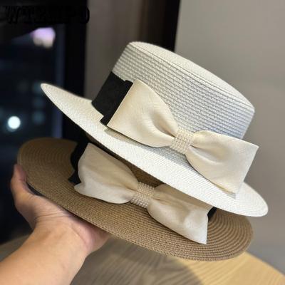 Summer Flat Brim Hat | Breathable Vintage Small Hat, Lightweight Acrylic, Ideal for Beach and Casual Wear