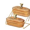 Fruit Basket Serving Tray 2 Tier Practical Stylish Fruits Storage Stand Holder Bowl for