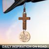 Cross for Car Mirror Hanging Christian Gifts for Men, Women, Bible Study - Scan Phone for Daily Bible Verse Car Rearview Decor Accessories, Jesus