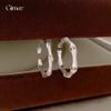Kühler Wind Zirkon gebürsteter Bambusring offener Ring Mode Persönlichkeit Zeigefingerring Guochao einfacher Schmuck Damen