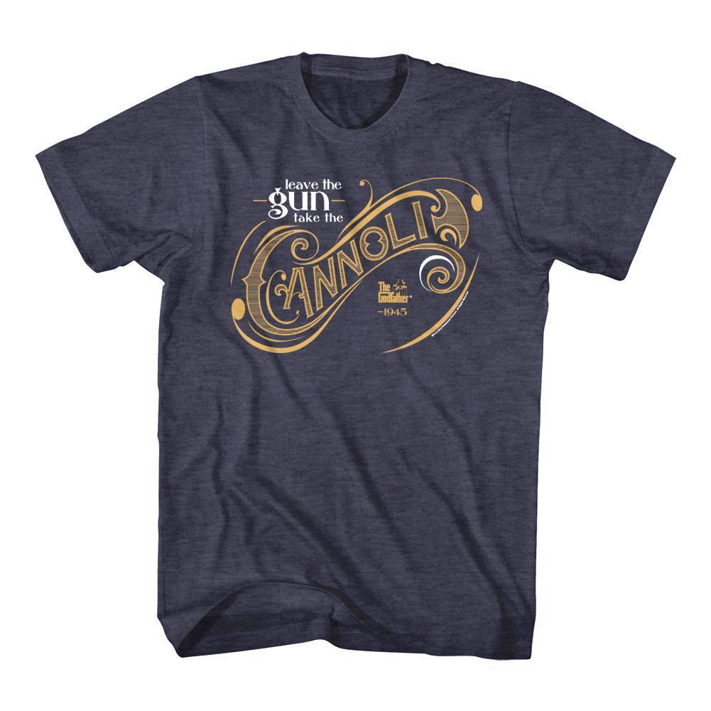 Godfather Leave the Gun Take the Cannoli Men T Shirt Vintage Mafia Movie Logo S