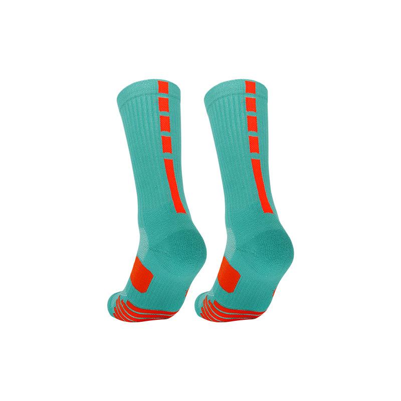 Professional Basketball Socks Non-Slip Elite High-Top Towel Bottom Actual Combat Sports Socks Breathable Medium Tube Training Socks