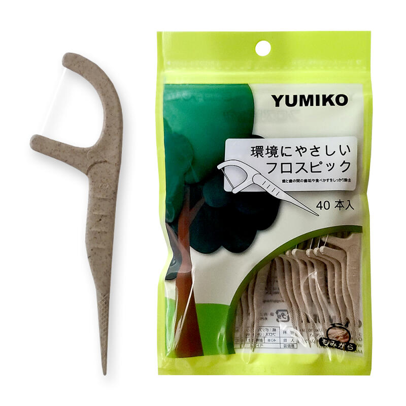 [2371] OKAMURA Eco-Friendly Dental Floss Y-Type 40 Pieces 1 Pack