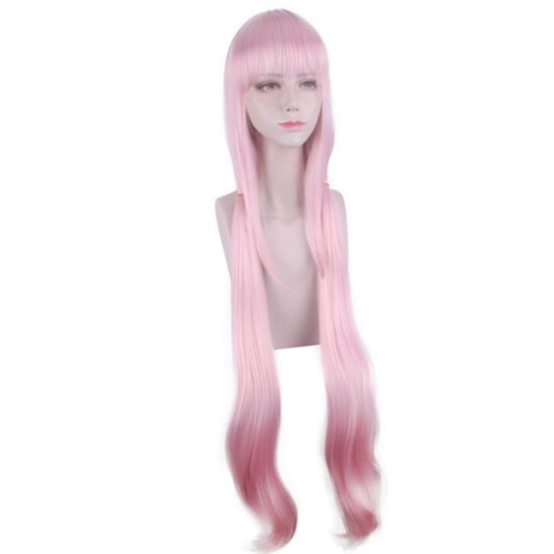 Anime 100cm Pink Long Wig Cosplay Nekopara Chocolat Vanilla Costume Heat Resistant Synthetic Hair Women Cosplay Wigs