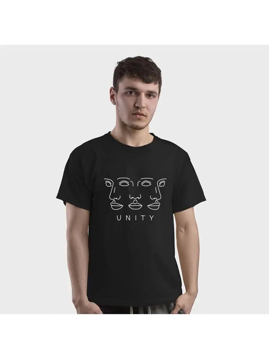 

Футболка с принтом UNITY S