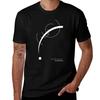 Kandinsky Free Curve To The Point Black White Tshirt Holiday Casual Short Sleeve Top Tshirt