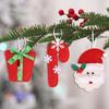 Non-Woven Christmas Tree Ornaments: Santa, Reindeer, Cane