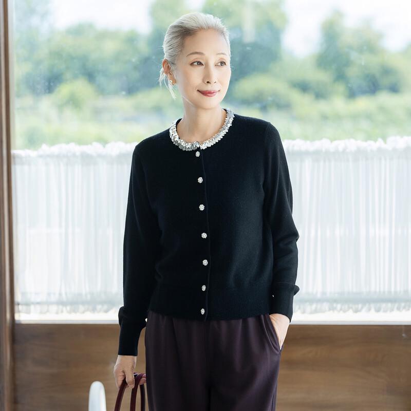 Muzi Women's 100% Pure Wool Knit Sweater