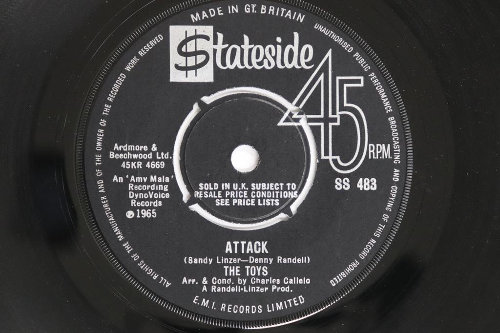 7inch Record TOYS - Attack / See How They Run SS483 STATESIDE 1966 UK Soul/Funk Used