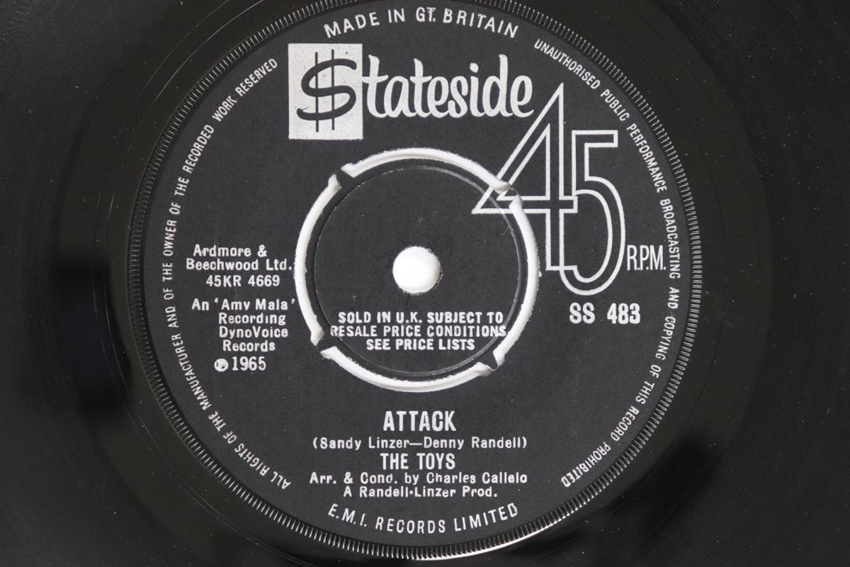 

7inch Record TOYS - Attack / See How They Run SS483 STATESIDE 1966 UK Soul/Funk Used