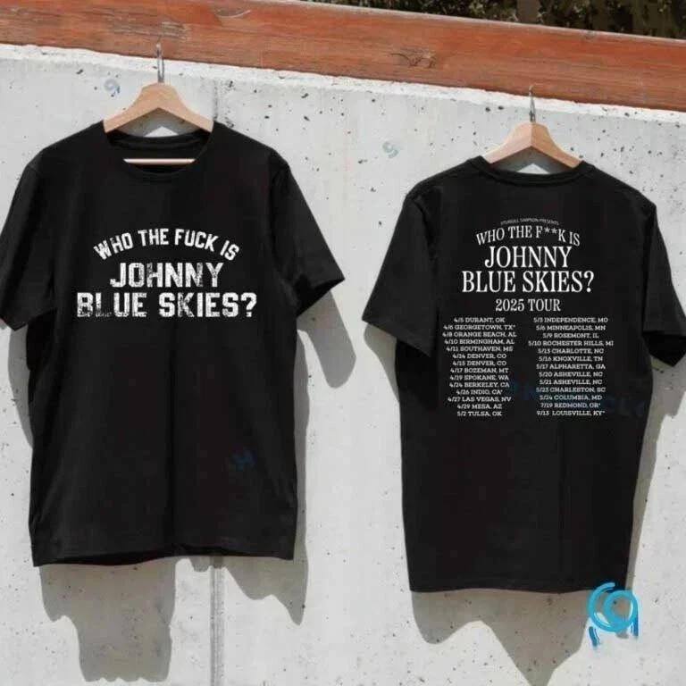 Sturgill Simpson Who The F–k Is Johnny Blue Skies 2025 Tour Unisex Shirt Unisex T-Shirt M