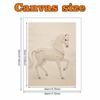 Elegant White Pearl Horse Pearl Painting 5D DIY Pearl Gemstone Art Diamond Painting Kit for Adults/Beginners Gift Ideas Modern Home Decor Wall Art