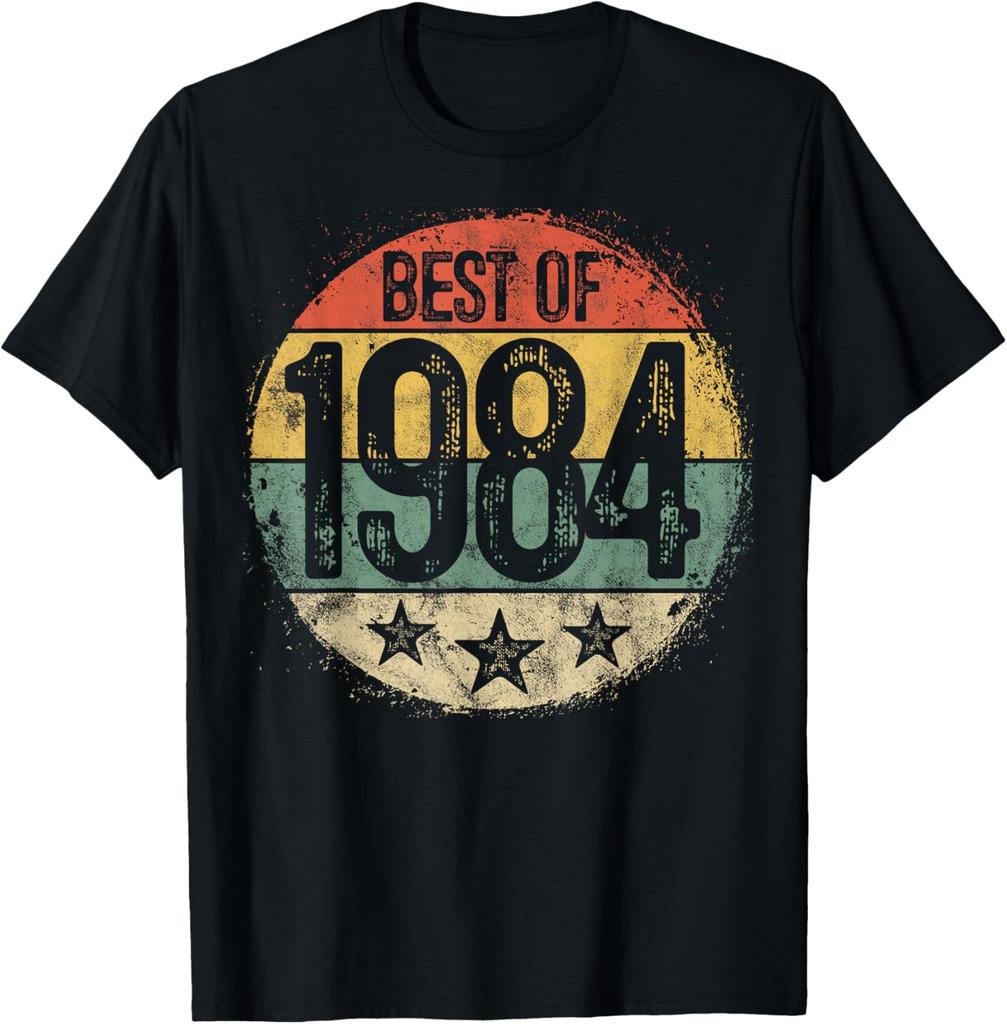 Vintage 1984 41st Birthday Gifts for Men Women 41 Year Old T-Shirt Men Clothing Tops Custom Printed Graphic T Shirts Camisas