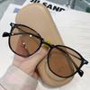 New Retro Round Frame Pochromic Myopia Glasses Women Men Anti Blue Light Color Changing Sunglasses Near Sight Eyewear +2.0