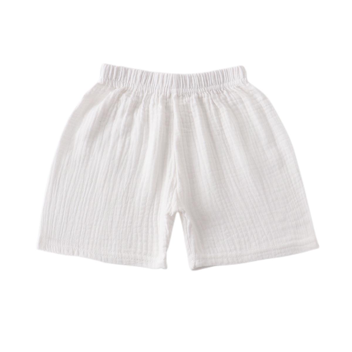 

2023 Kids Summer Cotton & Linen Double-Layer Gauze Shorts 90 cm