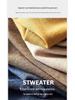 Men's Solid Color Wool Knit Sweater - Half-High Neck, Warm, Trendy Autumn/Winter Base Layer