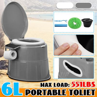 Tragbare Toilette Outdoor Camping Last 250 kg Erwachsene Kinder Mobile Camping Toilette Für Hause Krankenhaus Reise Boot Seite Setzen Telefon