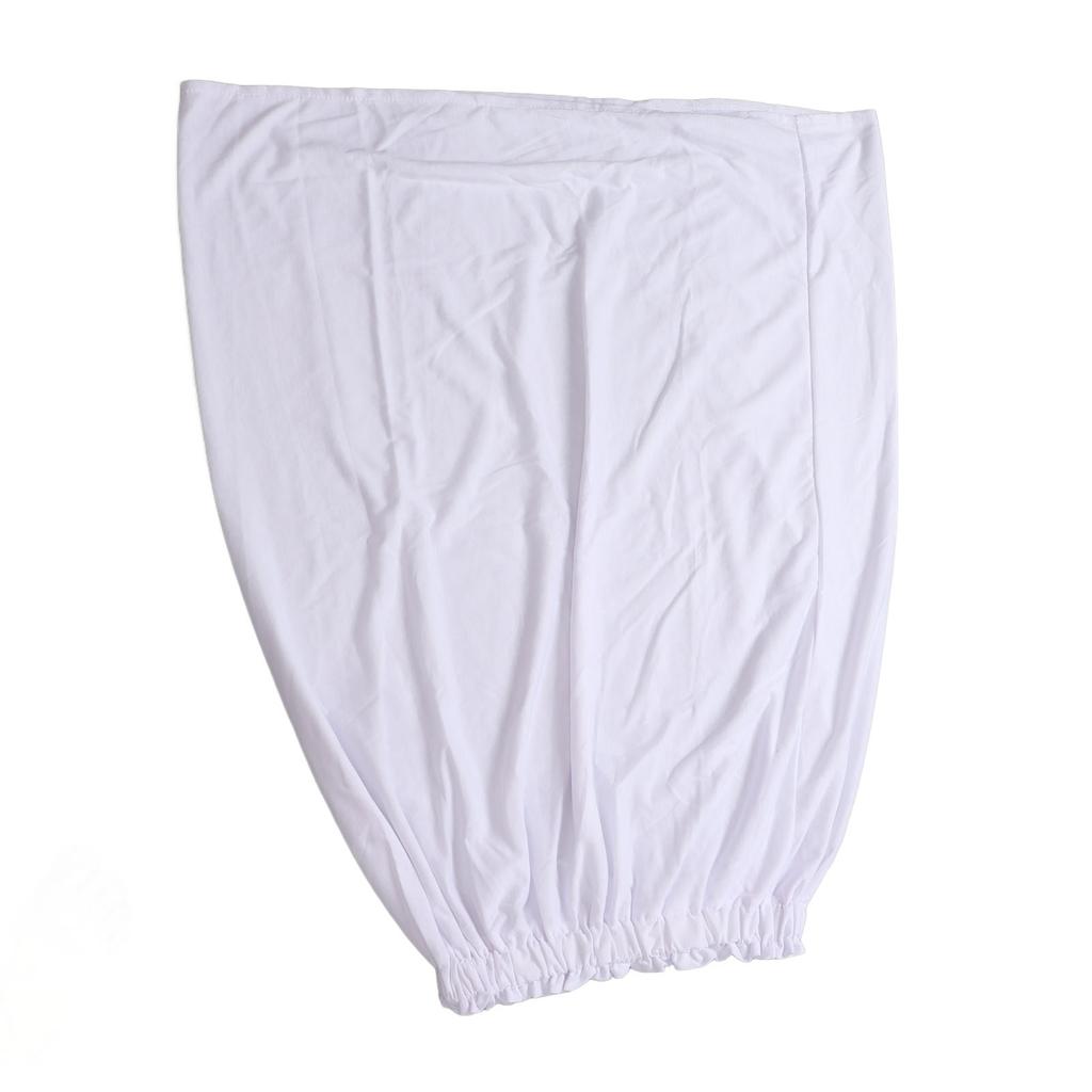 Toalha de Banho Feminina Envoltório Algodão Top Tubo Boob Saia Toalha de Banho Dree para Viagem Praia Branco