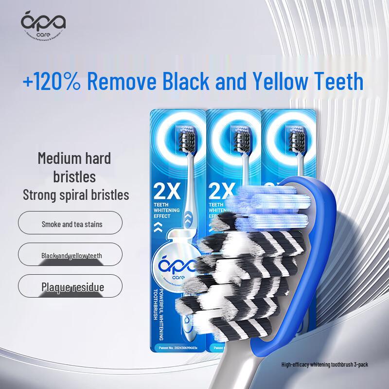 ApaCare Men s Whitening Toothbrush 3-Pack