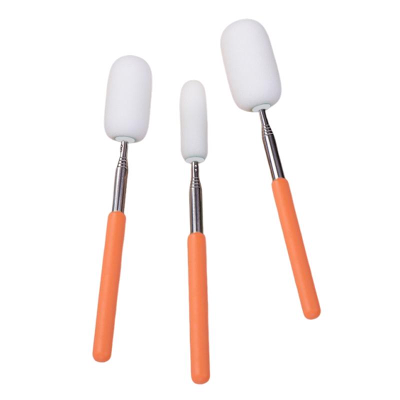 New Pottery Absorbent Sponge Telescoping Stick Pottery Sculpture Sponge Holder DIY Ceramic Throwing Stick Pottery Trimming Tools