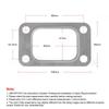 5PCS/LOT T3 T34 T35 T38 GT35 GT35R Turbo Turbine Inlet Manifold Gasket 304 Stainless Steel