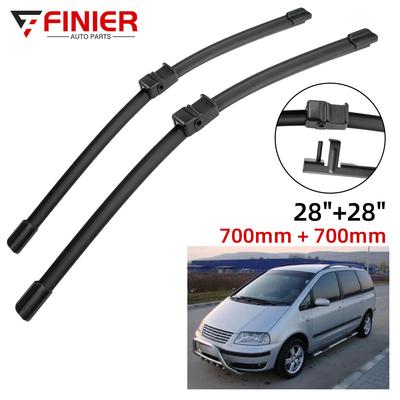 2PCS Wiper Blades For VW Sharan 7M 2001-2010 28" 28" Fit Front Windshield Windscreen Window Brushes Cutter Accessories 2005 2006 2007 2008 2009 2010