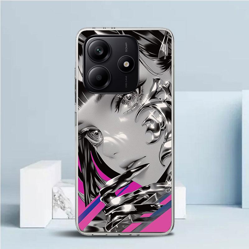 Girl Art Punk Soft Cover for Xiaomi Redmi Note 15 14 13 12 Pro Plus Phone Case 14S 11S 11T 11E 10S 10 4G Pattern Shell Redmi Not