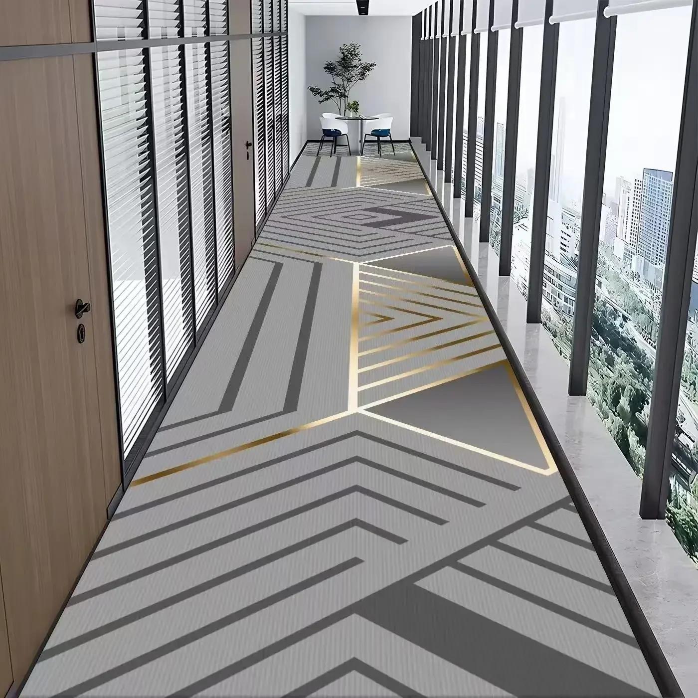 

Modern Luxury Aisle Walkway Carpet Hallway Passageway Decor Area Rug Corridor Long Runner Doorway Floor Mat Non-slip tapis salon 60X100CM