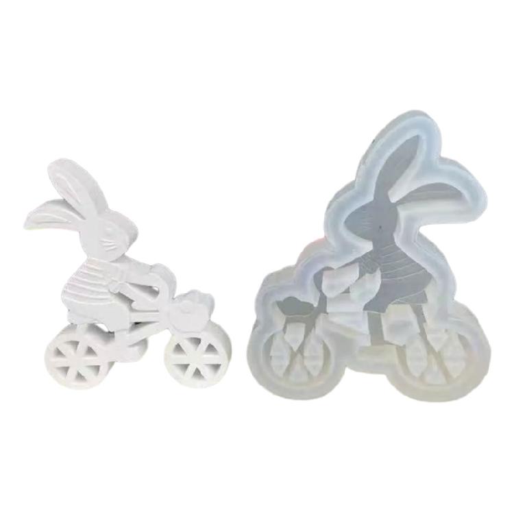 

Silicone Mould Cycling Rabbit Resin Mould Rabbit Candle Molds DIY Candle Making