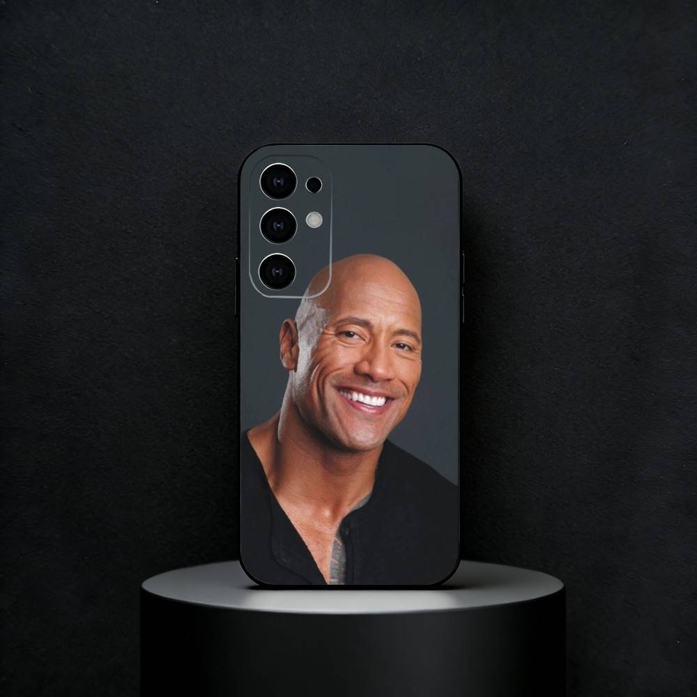 The Rock Dwayne J-Johnson Phone Case For Samsung S25,24,23,22,30,21,10,9,Ultra,Plus,FE 5G Black Soft Case