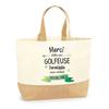 Sac cabas - PLANETEE - Golfeuse Inoubliable - Jute - Imprimé en France - Anses solides