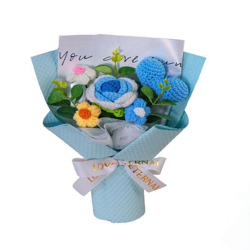 Handmade Artificial Flower Bouquet for Mother’s Day Gift Bridesmaid Birthday Creative Holiday Home Decor Everlasting Flowers