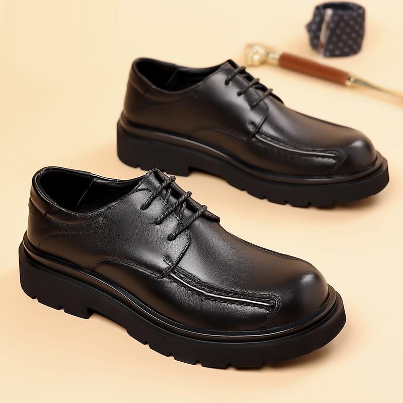 High Quality Mens Casual Leather Shoes Comfort Lace Up Oxford Shoes Man Outdoor Antiskid Business Footwear Leisure Walk Sneakers