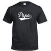 Papa Dad Daddy Fathers Day Tee Gift Baseball Jersey Cotton T-Shirt For Him