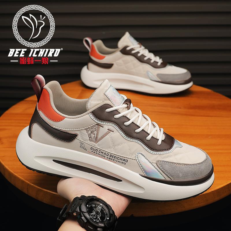 

Men s shoes fashion heightening sports and leisure dad shoes women s spring and summer trend versatile leather 45