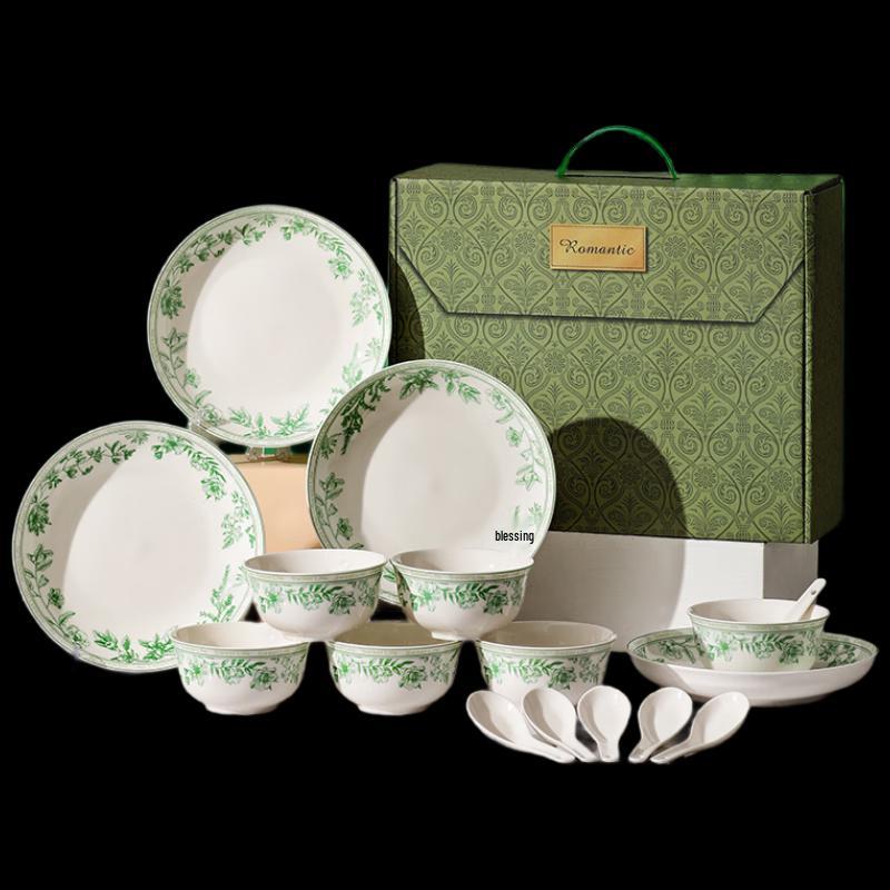 Woding French Garden Ceramic Dinnerware Gift Set
