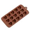 Silicone Romantics 15 Heart-shaped Mini Cake Mold For Chocolate Desserts Pudding Baking Cakes Decorating Tool Molds Pan