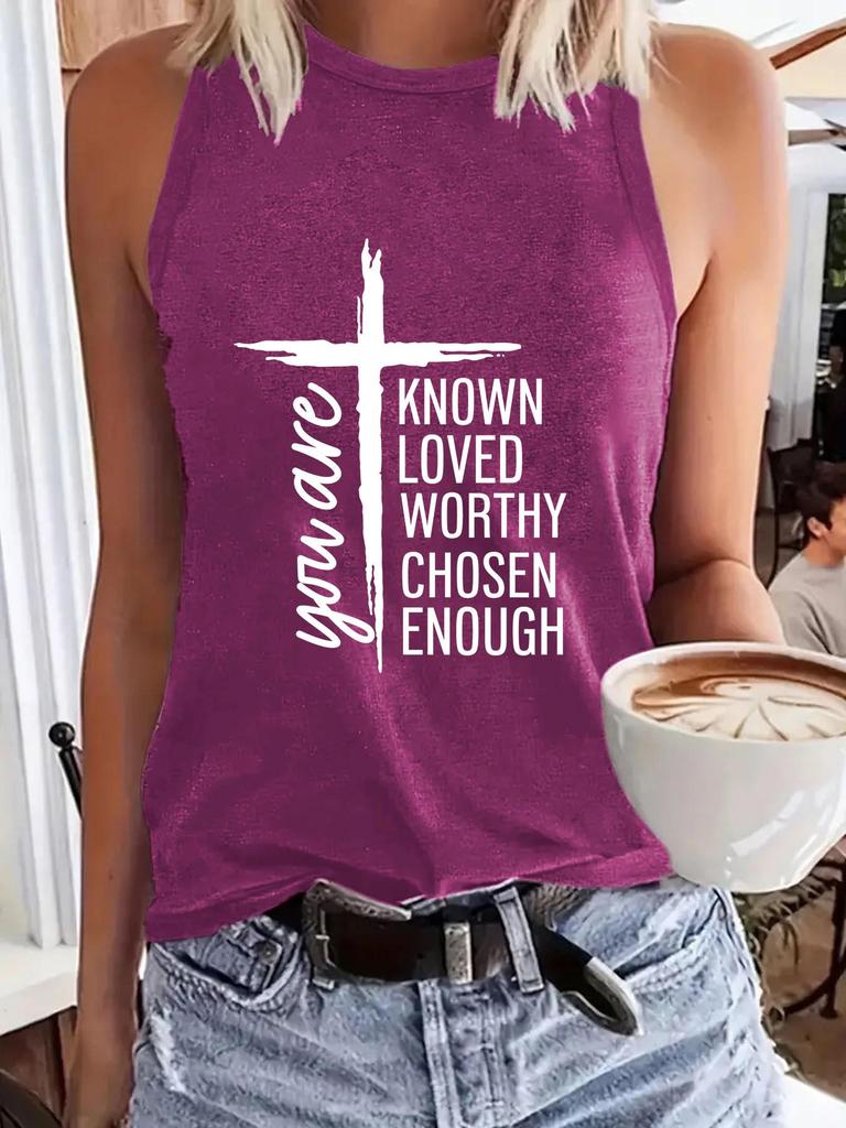 Damen Rundhals Ärmelloses Freizeit-Top - Frühjahr/Sommer Kollektion