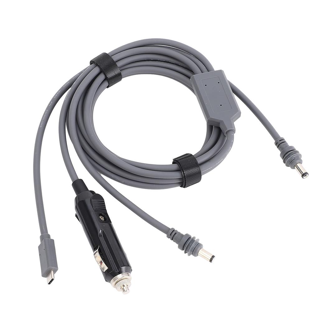 5 meter strømkabel for mini satellittantenne 3 i 1 DC-port PD Type C 12V 24V billaderinngang