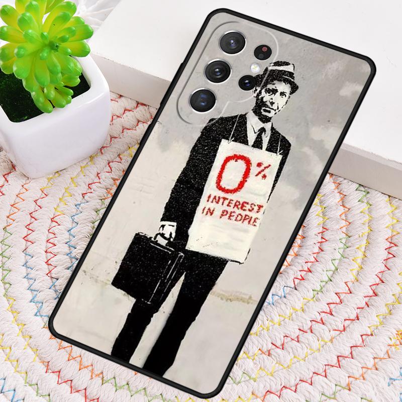 Banksy Graffiti Art Phone Case for Samsung Galaxy note 10 pro S26 Ultra S23 S24 FE S25 S21 S22 PLUS shockproof Cove