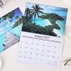 Portable Coil Calendar Thick Paper Monthly Planner Calendar  New Year Gift