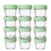 Stapelbares, dicht schließendes 100ml Glas-Aufbewahrungsglas für Babybrei