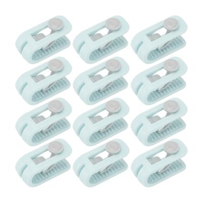 12pcs Bed Sheet Clips Prevent Slip Needleless Safe 180 Degree Closure Universal Quilt Cover
