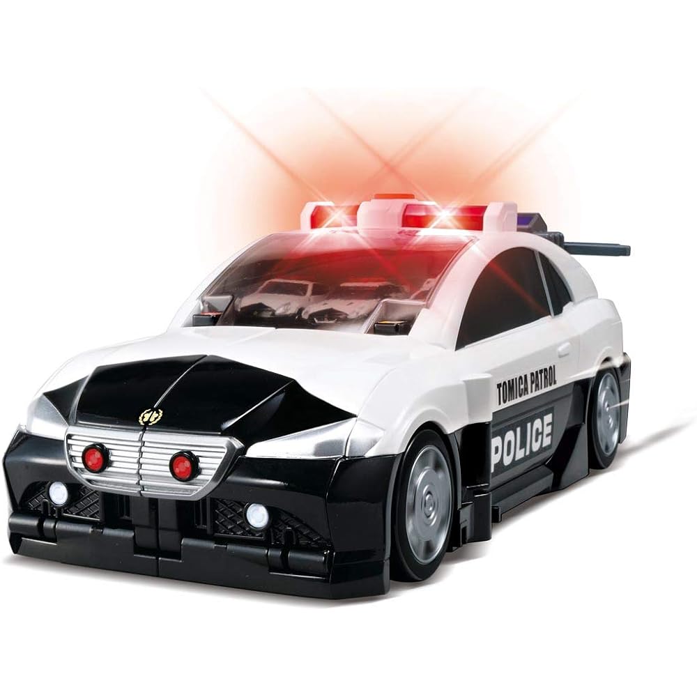 

Takara Tomy Tomica Big Transforming Police Car Toy Miniature Vehicle for Boys and Girls 3 Years and Up Safety Certified