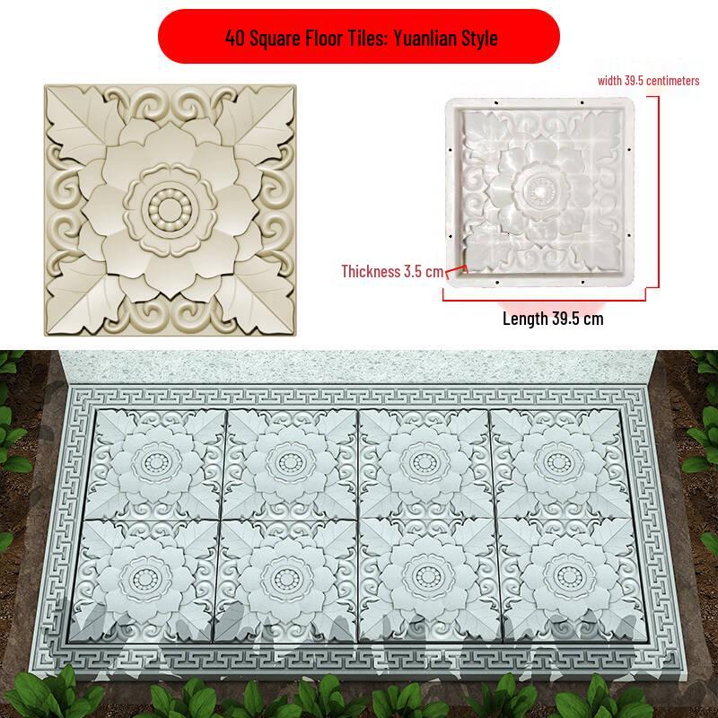 Garden Cement Tile Mold for Outdoor Stepping Stones