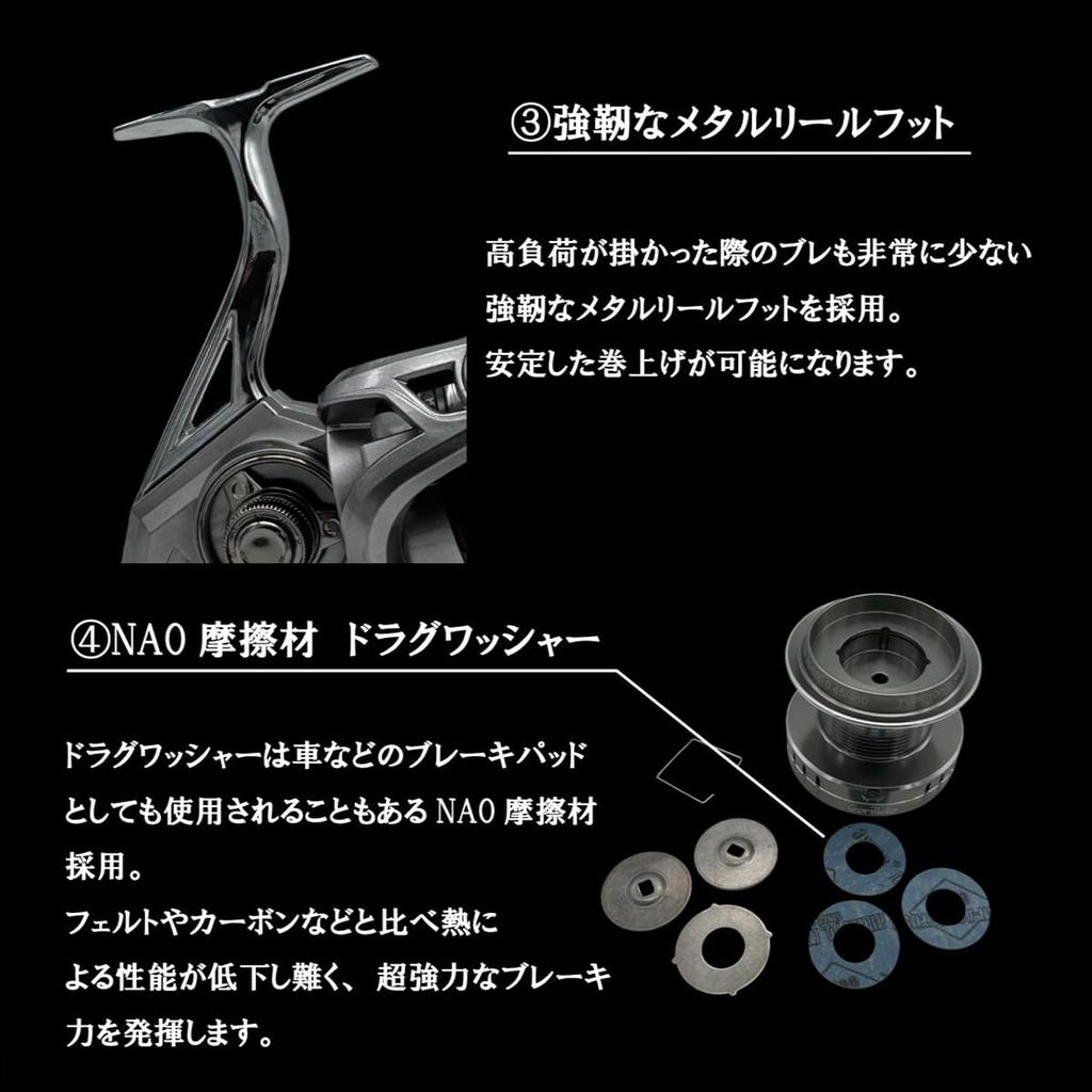 Oruldo Fishing Tackle Spinning Gorildo Beast Reel with Spool Qb010220a01n0 Reel, 10000, (Single Reel)